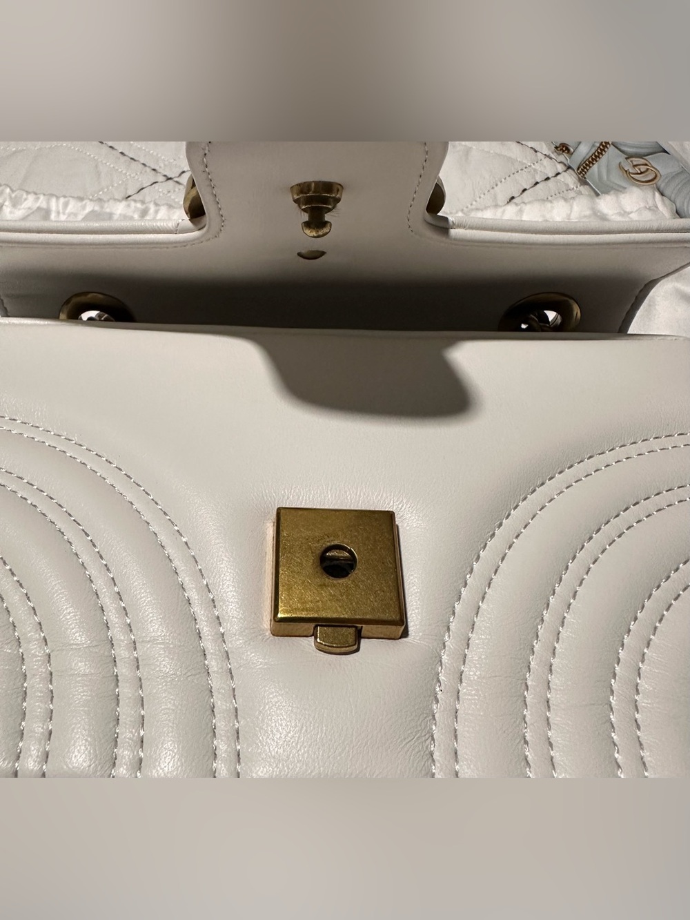Women’s Luxury Medium White Shoulder Bag - Picture 9 of 13